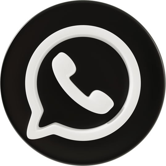 WhatsApp icon 3d rendering.